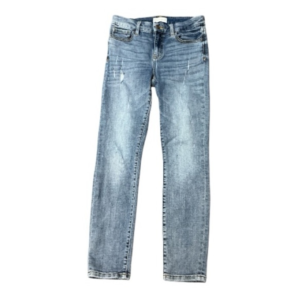 Studio Blue - EC - Light Blue Women's Straight Leg Distressed Jeans